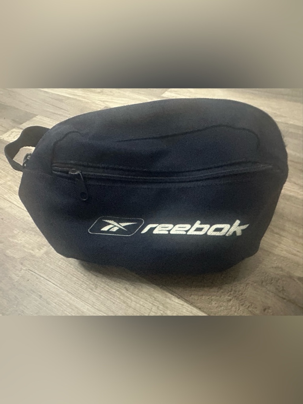 Reebok Black Waist Pack with White Logo